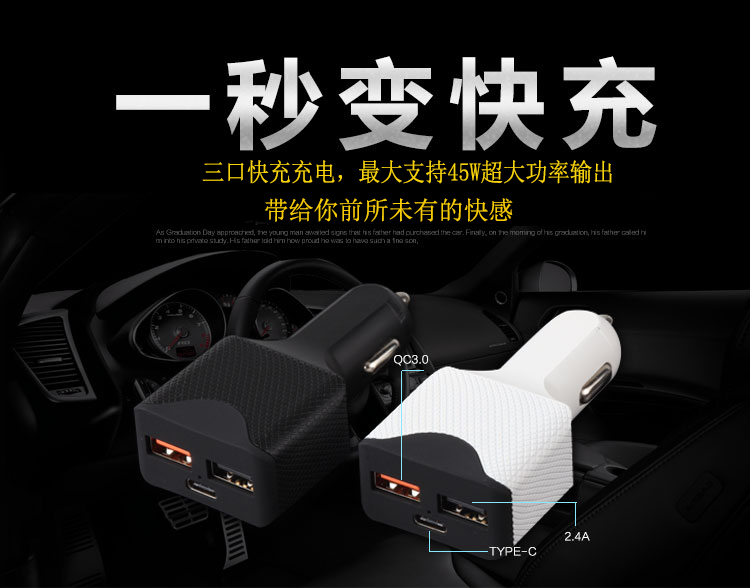 德立華TYPE-C車(chē)充