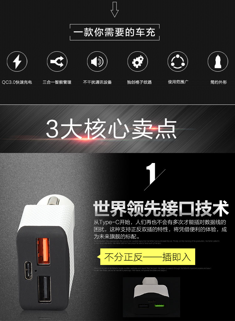 德立華TYPE-C車充