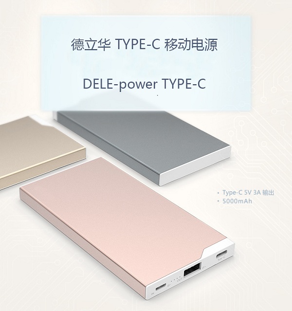 深圳創(chuàng)新投資集團定制一批德立華TYPE-C移動電源